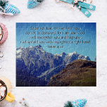 Benutzerdefinierte Inspirationsbibel Vers von Isai Puzzle<br><div class="desc">Design = Partieller Schneeberg mit blauem Himmel Haben Sie jemals das Gefühl, allein zu sein? Und nichts geht Ihrem Weg nach? Denk immer daran, dass Gott seinem eigenen Volk immer helfe, aber du musst diesen Glauben haben! Isaiah 41:10 ist mein Lieblingsvers aus Jesaja. Das wird dich motivieren! Stehen Sie also...</div>
