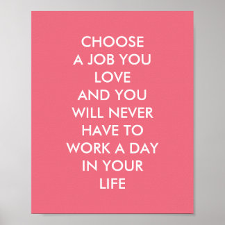 Benutzerdefinierte inspirierende Redewendungen Kon Poster