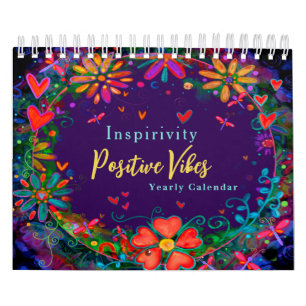 Benutzerdefinierte Inspirivity Small Positive Vibe Kalender
