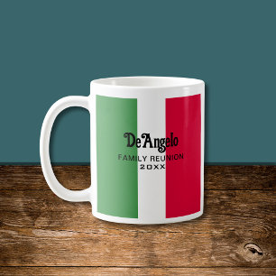 Benutzerdefinierte italienische Familiennamen-Name Kaffeetasse