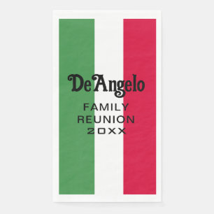 Benutzerdefinierte italienische Familiennamen-Name Serviette