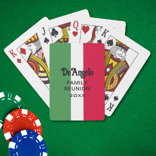 Benutzerdefinierte italienische Familiennamen-Name Spielkarten