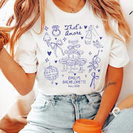Benutzerdefinierte italienische Junggesellinnenpar Tri-Blend Shirt