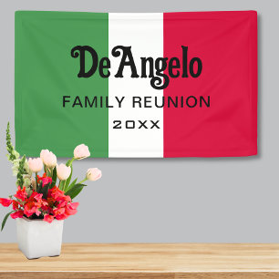 Benutzerdefinierte italienische Name-Wiedersehen Banner