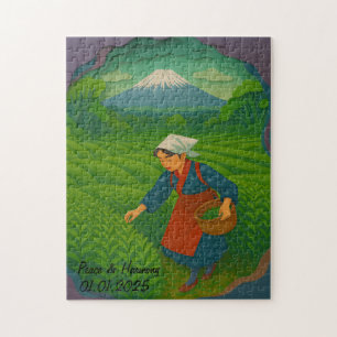 Benutzerdefinierte Japan-Reise Landschaft Ästhetik Puzzle