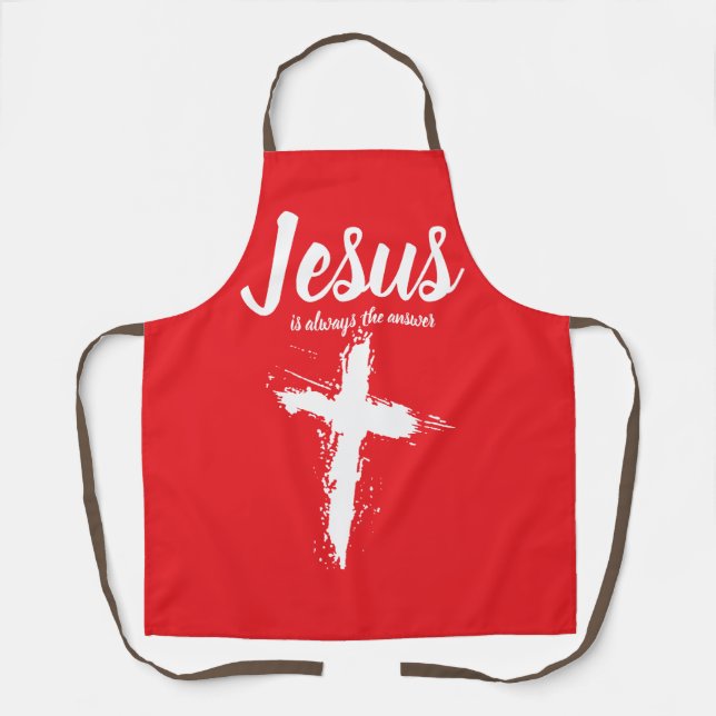 Benutzerdefinierte Jesus-Schürze - Personalisierte Schürze (Vorderseite)