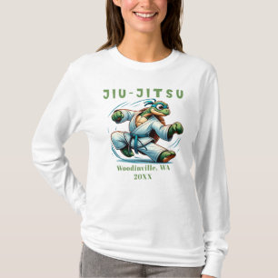 Benutzerdefinierte Jiu-Jitsu Kampfsport Ort Datum  T-Shirt