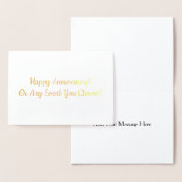 Benutzerdefinierte Jubiläumsmeldung oder Ereignism