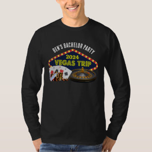 Benutzerdefinierte Junggesellenabschied Las Vegas  T-Shirt