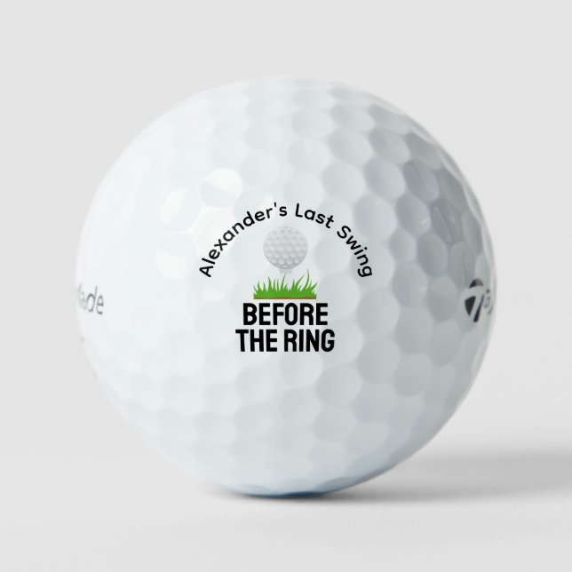 Benutzerdefinierte Junggesellenabschied Lustiger G Golfball (Vorderseite)