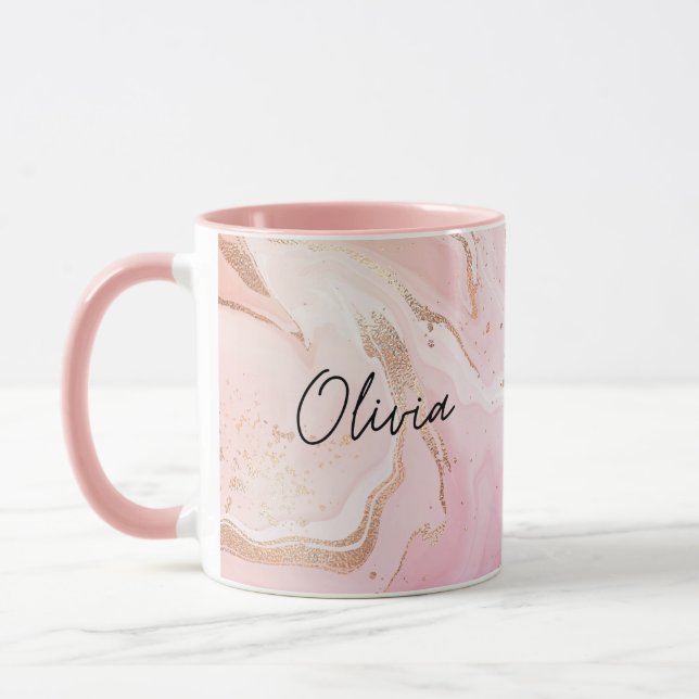 Benutzerdefinierte Kaffee-Tasse mit Textbenutzerde Tasse (Links)