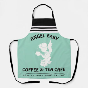 Benutzerdefinierte Kaffeecafé-Engelsapotheke-Mitar Schürze