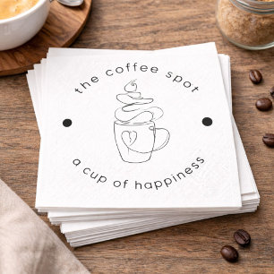 Benutzerdefinierte Kaffeerösterei Fügen Sie Ihr Lo Serviette