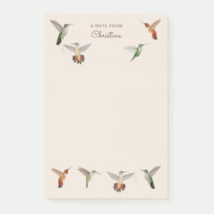Benutzerdefinierte Kalifornische Kolibris Post-it Klebezettel