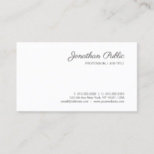 Benutzerdefinierte Kalligrafie-Skripte Moderne Min Visitenkarte