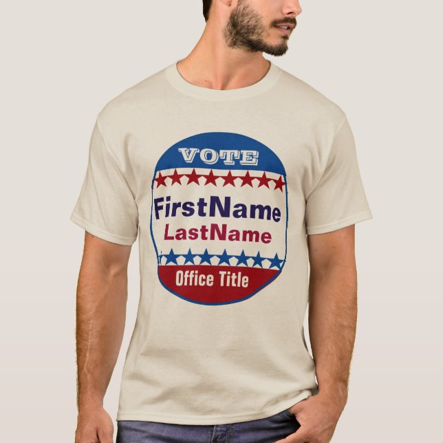 Benutzerdefinierte Kampagnen-Vorlage T-Shirt (Vorderseite)