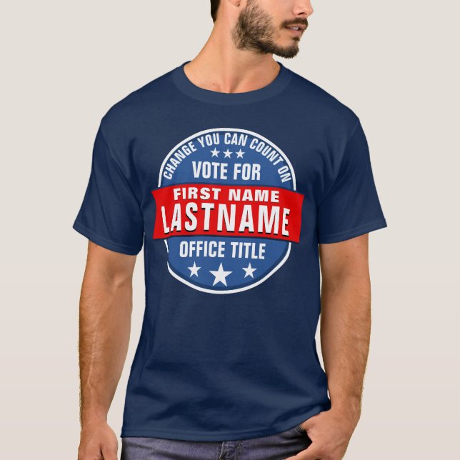 Benutzerdefinierte Kampagnenvorlage T-Shirt (Vorderseite)