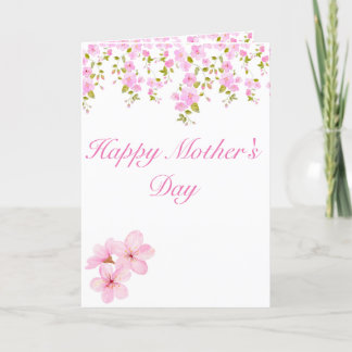 Benutzerdefinierte Karte für Blumenrosa-Kirschblos