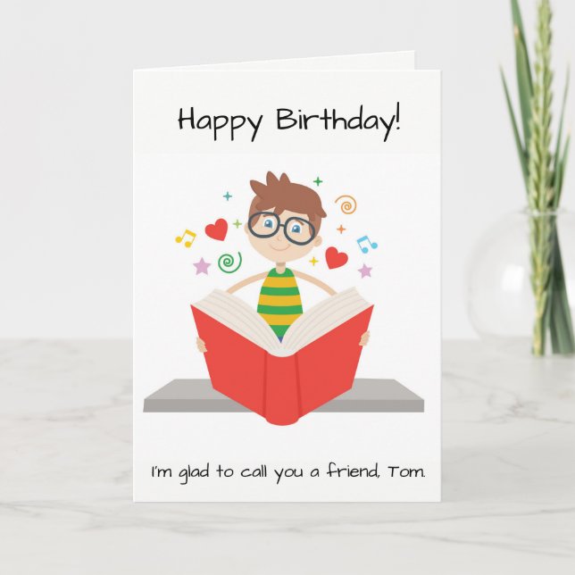 Benutzerdefinierte Karte für einen Buchübertrag (Vorderseite)