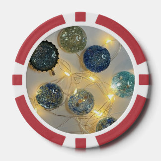 Benutzerdefinierte Karten mit Glitzer-Glitzern Pokerchips