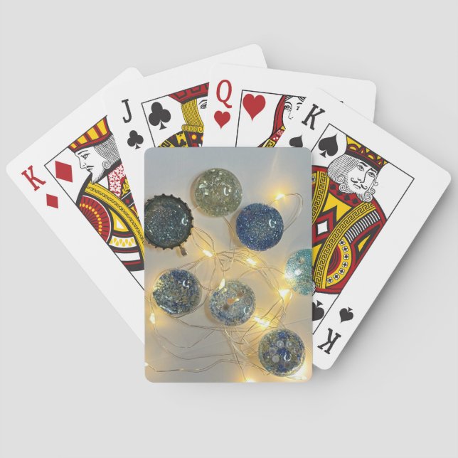 Benutzerdefinierte Karten mit Glitzer-Glitzern Spielkarten (Rückseite)