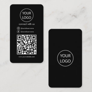 Benutzerdefinierte Karten, QR-Code für Social Medi Visitenkarte