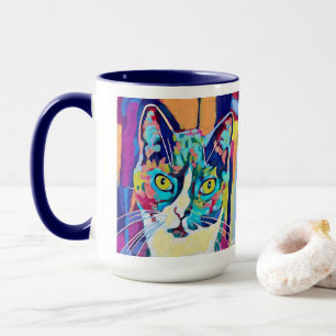 Benutzerdefinierte Katzenporträtmalerei - Für imme Tasse