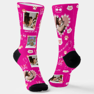 Benutzerdefinierte Katzensocken mit Foto - Persona Socken