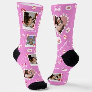 Benutzerdefinierte Katzensocken mit Foto - Persona Socken