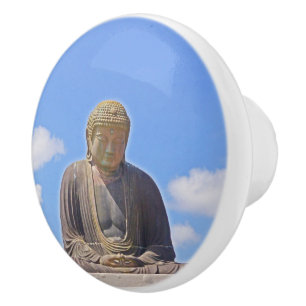 benutzerdefinierte Keramik-Drehknopf/ "BUDDHA" Keramikknauf