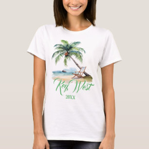 Benutzerdefinierte Key West Strand  T-Shirt