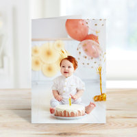 Benutzerdefinierte Kinder-Geburtstags-Foto-Dankesc
