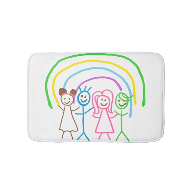 Benutzerdefinierte Kinder, in denen Kids-Artwork G Badematte (Vorderseite)