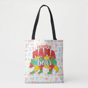 Benutzerdefinierte Kinder NAME Mama Bear Autismus