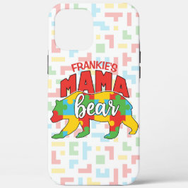Benutzerdefinierte Kinder NAME Mama Bear Autismus  Case-Mate iPhone Hülle