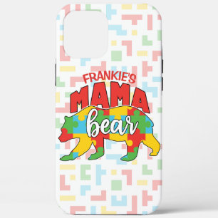 Benutzerdefinierte Kinder NAME Mama Bear Autismus  Case-Mate iPhone Hülle