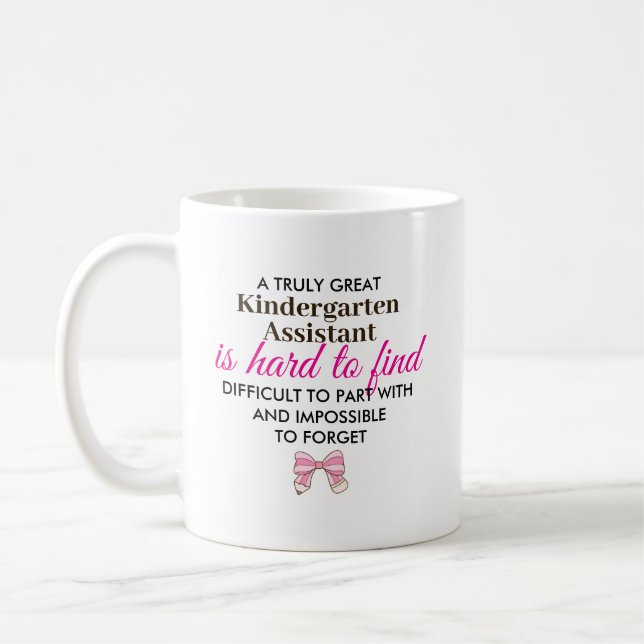 Benutzerdefinierte Kindergarten-Assistenten-Würdig Kaffeetasse (Links)