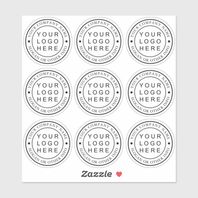 Benutzerdefinierte Klarstellung des Circle Busines Aufkleber (Blatt)