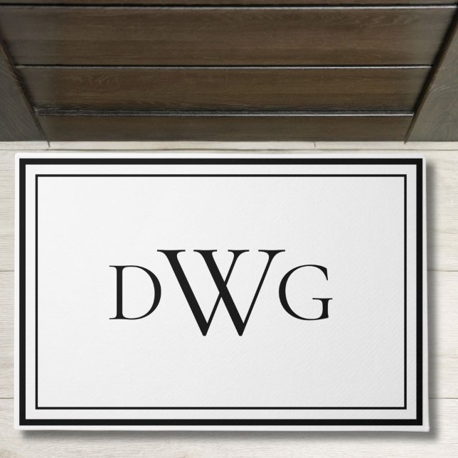 Benutzerdefinierte klassische Monogramm-Initiale N Fußmatte (Von Creator hochgeladen)