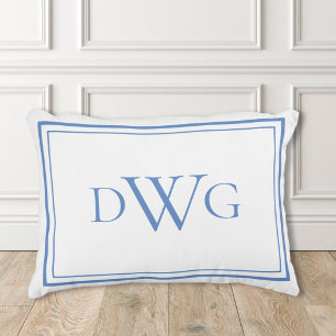 Benutzerdefinierte klassische Monogramm-Initialen Dekokissen