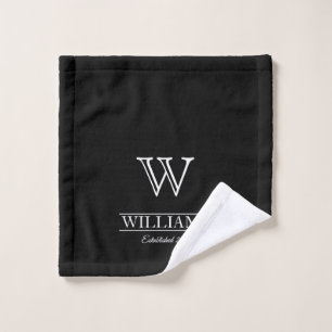 Benutzerdefinierte, klassische Monogrammfamilie Waschlappen