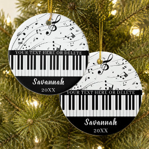 Benutzerdefinierte Klaviertastatur Musiknoten Pers Keramik Ornament