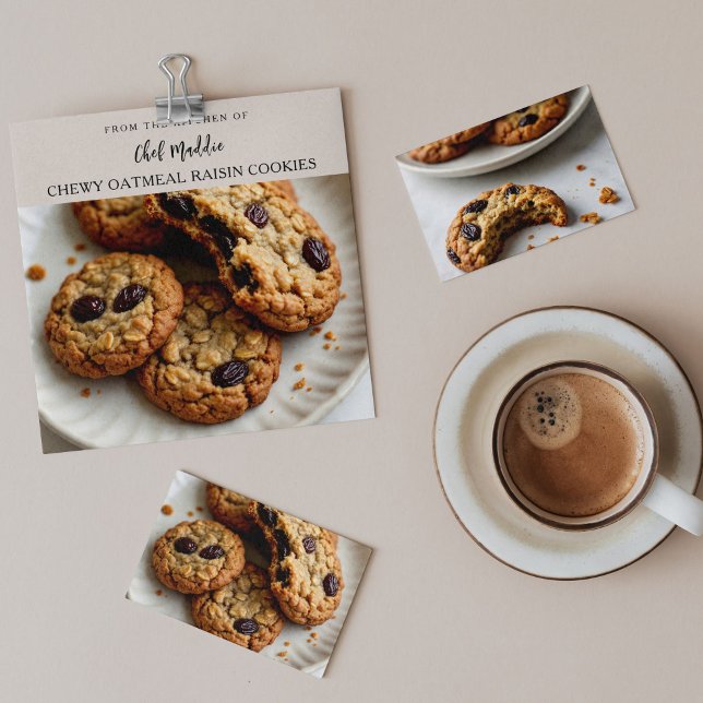 Benutzerdefinierte Kochkredit-Rezept-Backkarte (Von Creator hochgeladen)