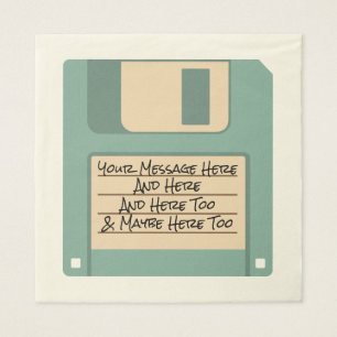 Benutzerdefinierte Kommunikationscomputer-Floppy-D Serviette