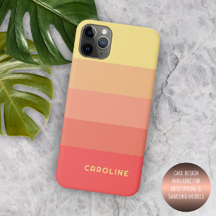 Benutzerdefinierte Korallenrot Pfirsich Orange Mel Case-Mate iPhone Hülle