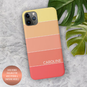 Benutzerdefinierte Korallenrote Pfirsichorange Gel iPhone 15 Plus Hülle