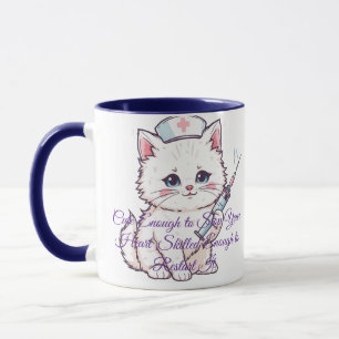 Benutzerdefinierte Krankenschwester Katze erfahren Tasse