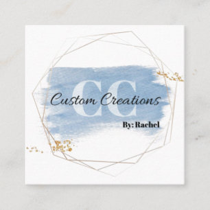 Benutzerdefinierte Kreationen von Rachel Quadratische Visitenkarte