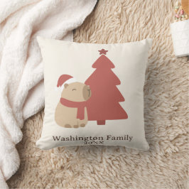 Benutzerdefinierte Kuschel-Capybara-Weihnachten Kissen