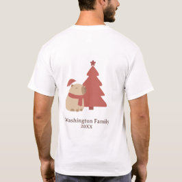 Benutzerdefinierte Kuschel-Capybara-Weihnachten T-Shirt